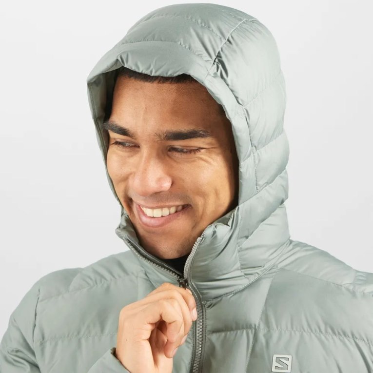 Grey Salomon Essential Xwarm Men's Insulated Jackets | IE PK7641